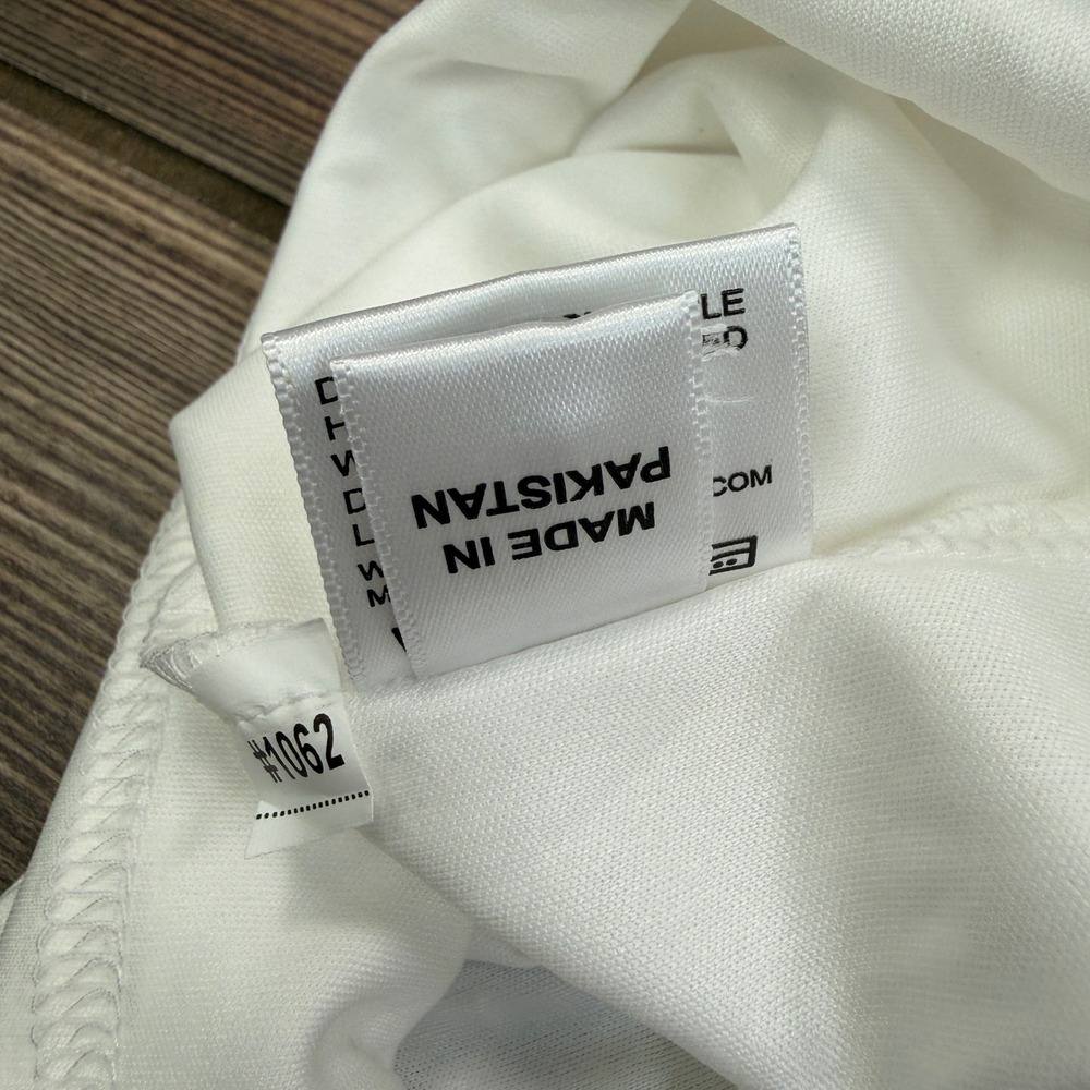 Collars & Co Men Size 3XL Polo Shirt White English Spread Collar Performance NEW - Picture 9 of 10